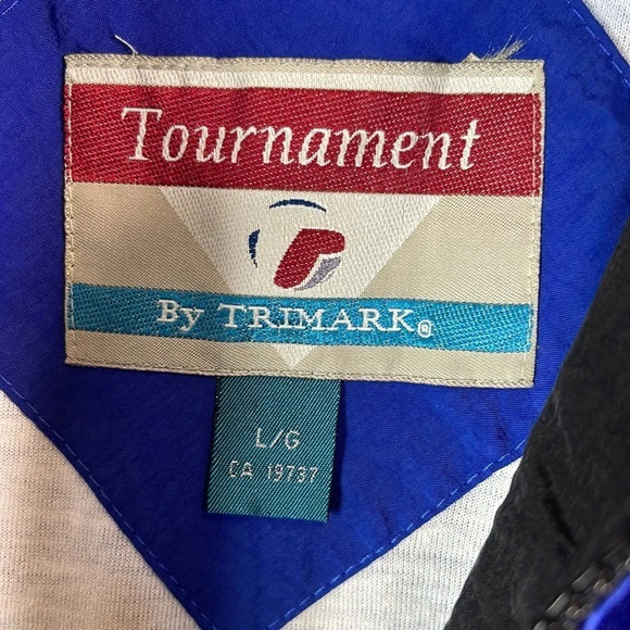 VINTAGE 90s NWT Mens Baggy Performance  Windbreaker Bomber Jacket Blokecore L - Picture 9 of 12